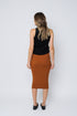 Lynne-Rib Knit Midi Skirt